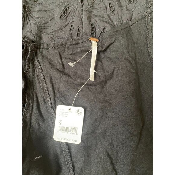 Free People BNWT womens "daniella" eyelet mini button up dress BNWT sz 6 NEW - Picture 8 of 12